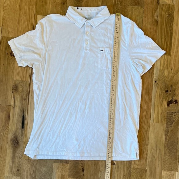 Mens Vineyard Vines Edgartown White Polo Short Sleeved Shirt SZ XL - Picture 2 of 6